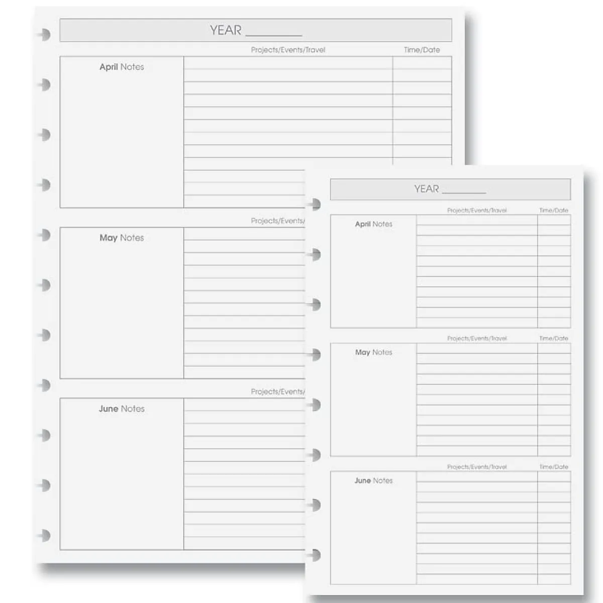 Levenger Junior Notebooks|Letter Notebooks*2026 Circa Sunday Start Weekly Agenda, Horizontal