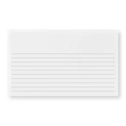 Levenger Premium Index Cards|Premium Personalized Index Cards*100 Personalized 3 x 5 Cards, Horizontal Ruled