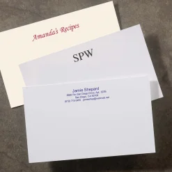 Levenger Premium Index Cards|Premium Personalized Index Cards*250 Personalized 3 x 5 Cards, Horizontal Plain