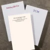 Levenger Premium Index Cards|Premium Personalized Index Cards*100 Personalized 3 x 5 Cards, Vertical Plain