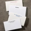 Levenger Premium Index Cards|Premium Personalized Index Cards*250 Personalized Wallet Cards, Horizontal Ruled