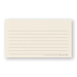 Levenger Premium Index Cards|Premium Personalized Index Cards*500 Personalized Wallet Cards, Horizontal Ruled