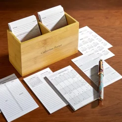 Levenger Desk Pad & Card Planners|Premium Index Cards*2026 Weekly and Monthly 3 x 5 Calendar Cards (set of 76)