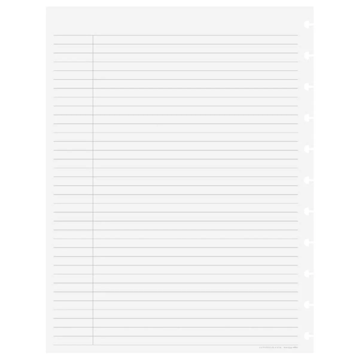 Levenger Junior Refills|Letter Refills*Circa College Ruled without Title Box Discbound Refill (100 sheets)
