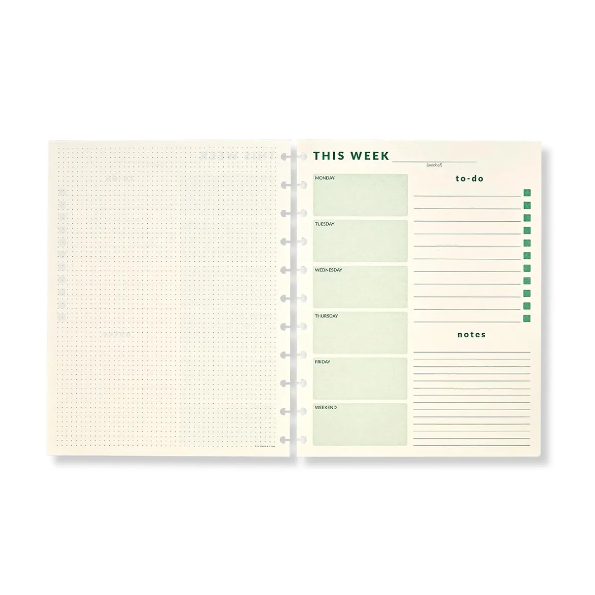 Levenger Letter Refills*Circa Daily-Weekly-Monthly Planner Refill