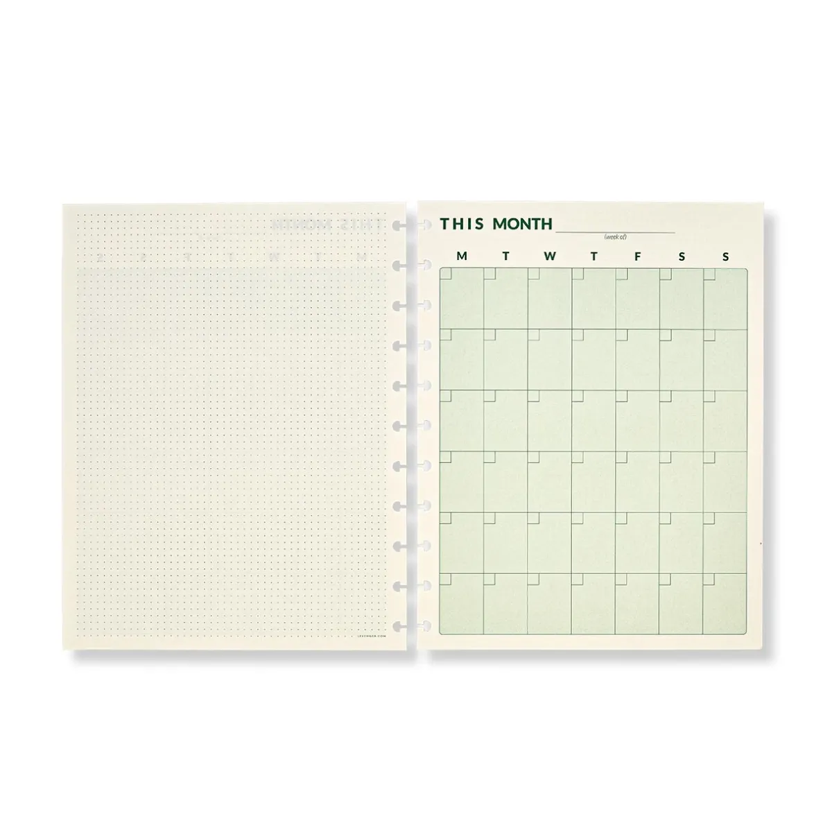 Levenger Letter Refills*Circa Daily-Weekly-Monthly Planner Refill