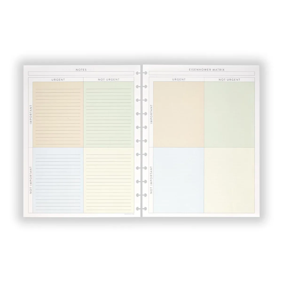 Levenger Junior Refills|Letter Refills*Circa Eisenhower Priorities Matrix Refill (300 sheets)