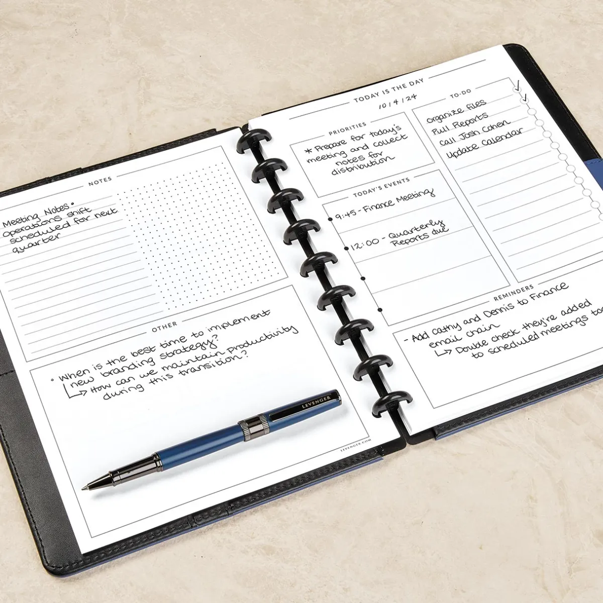 Levenger Midway Refills*Circa Midway Today's The Day Refill (100 sheets)