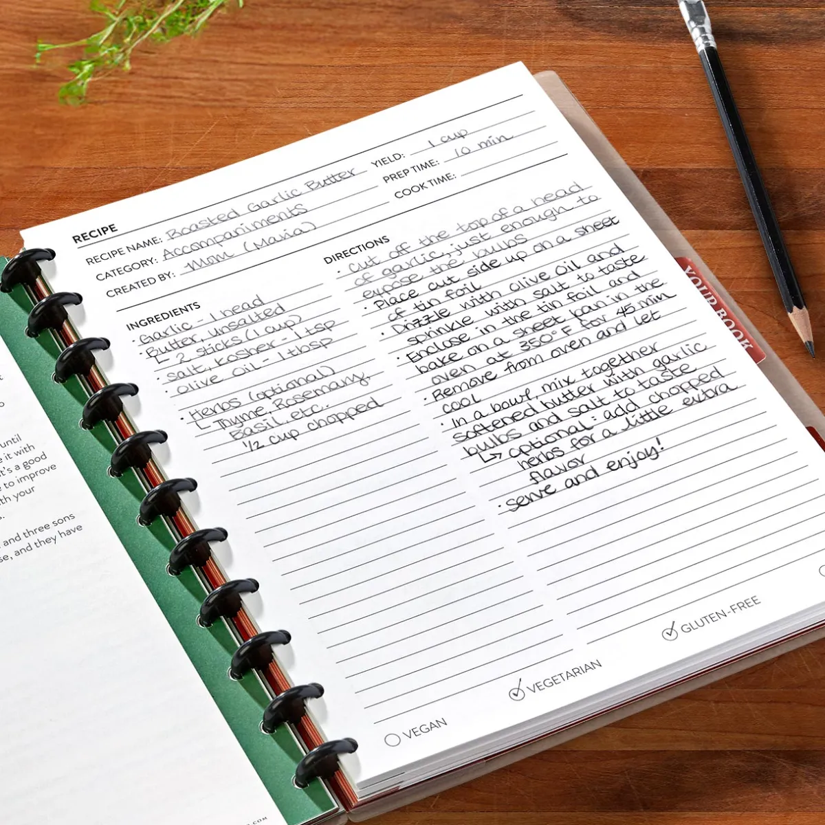 Levenger Letter Refills*Circa Pati Jinich Recipe Discbound Refill (100 sheets)