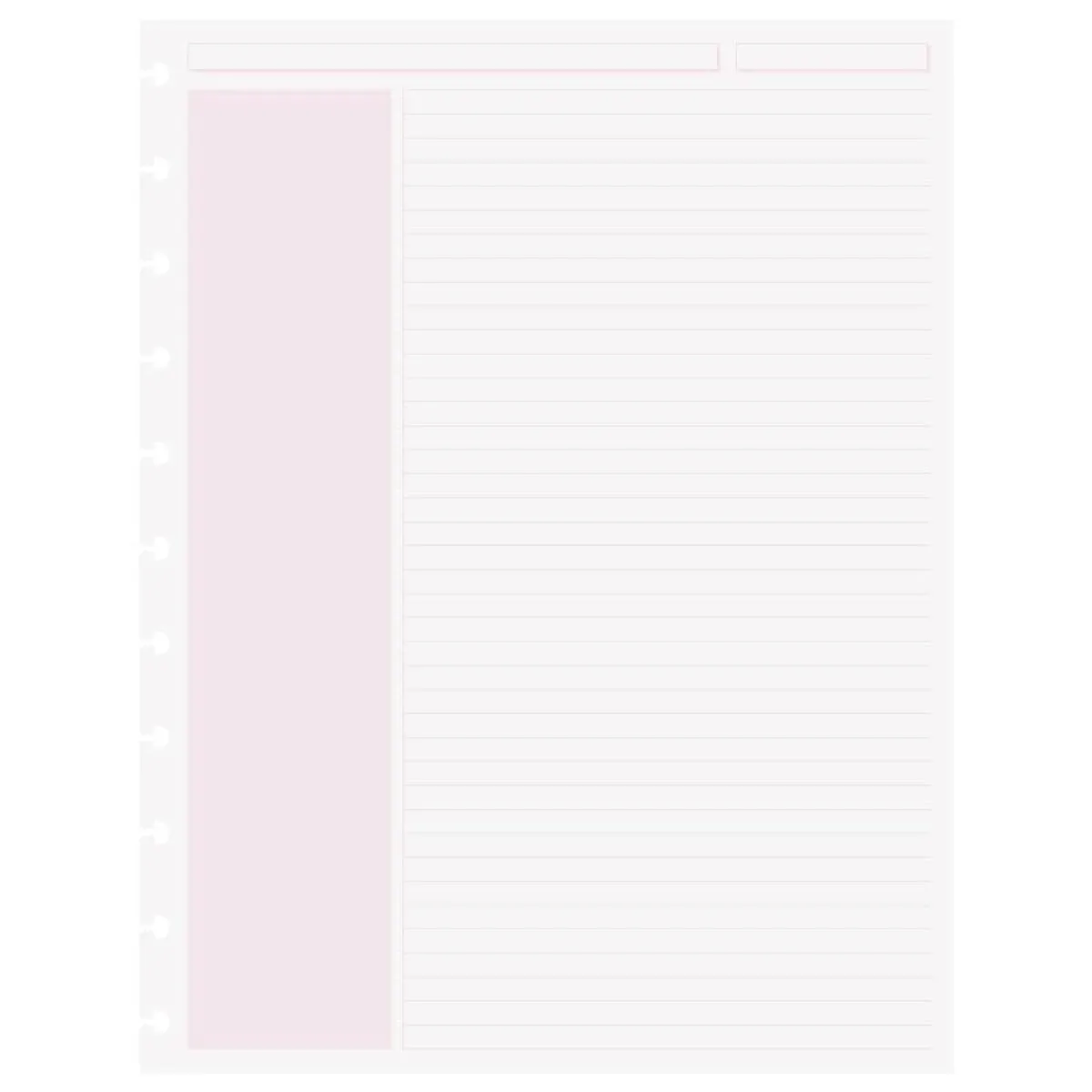 Levenger Junior Refills|Letter Refills*Circa Shaded Annotation Ruled Discbound Refill (100 sheets)
