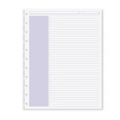 Levenger Junior Refills|Letter Refills*Circa Shaded Annotation Ruled Discbound Refill (100 sheets)