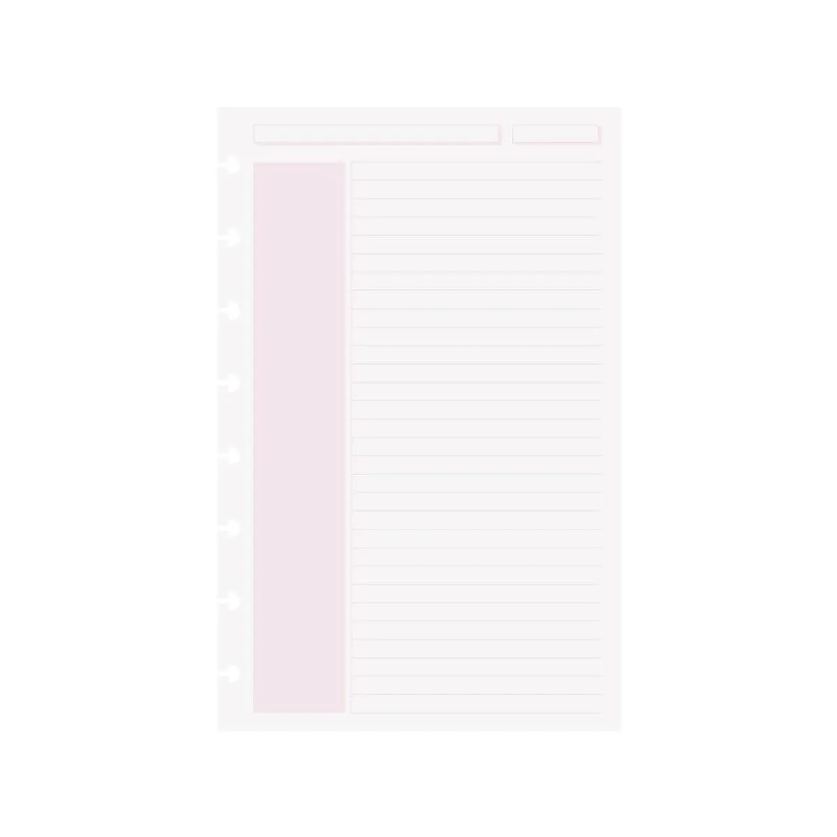 Levenger Junior Refills|Letter Refills*Circa Shaded Annotation Ruled Discbound Refill (100 sheets)