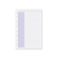Levenger Junior Refills|Letter Refills*Circa Shaded Annotation Ruled Discbound Refill (100 sheets)
