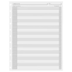 Levenger Junior Refills|Letter Refills*Circa Things To Do Discbound Refill (100 sheets)