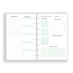 Levenger Junior Refills|Letter Refills*Circa Workweek Planner Refill