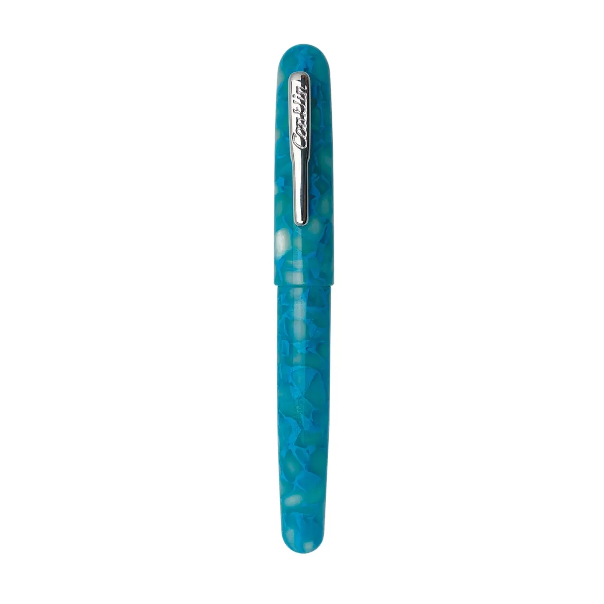 Levenger Fountain Pens|Conklin*Conklin All American Turquoise Serenity Fountain Pen