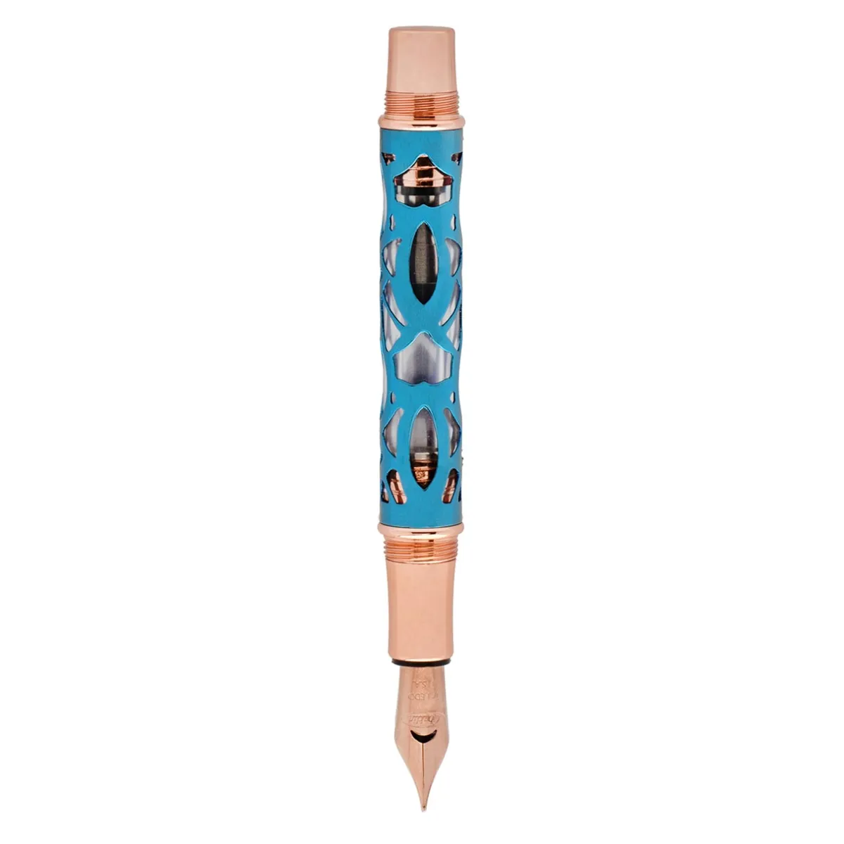 Levenger Fountain Pens|Conklin*Conklin Endura Deco Crest Demo Blue Fountain Pen