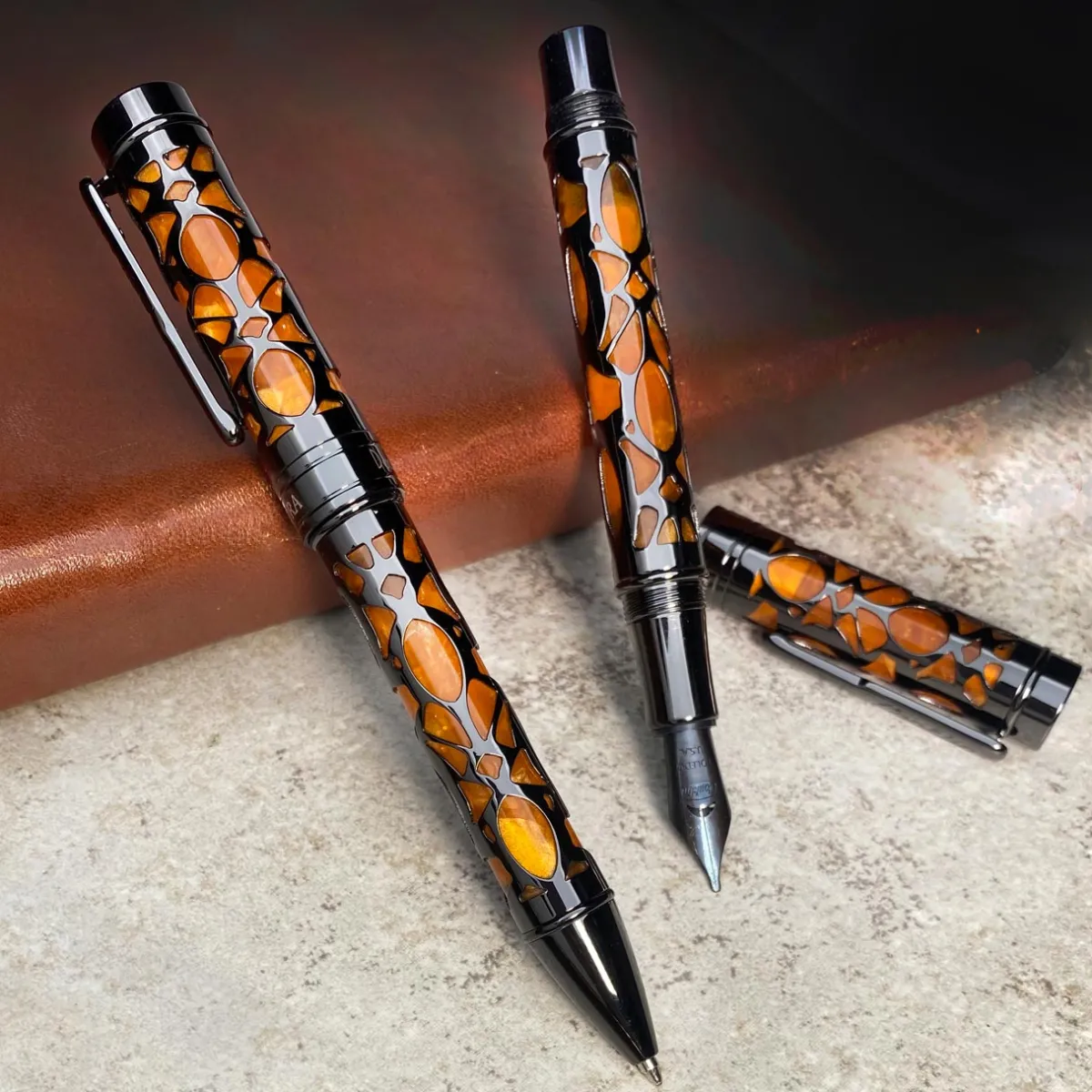 Levenger Fountain Pens|Conklin*Conklin Endura Deco Crest Fountain Pen