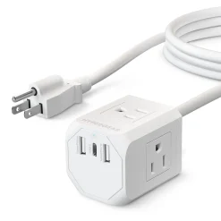 Levenger Tech Essentials*Cube Multi-Port Power Strip