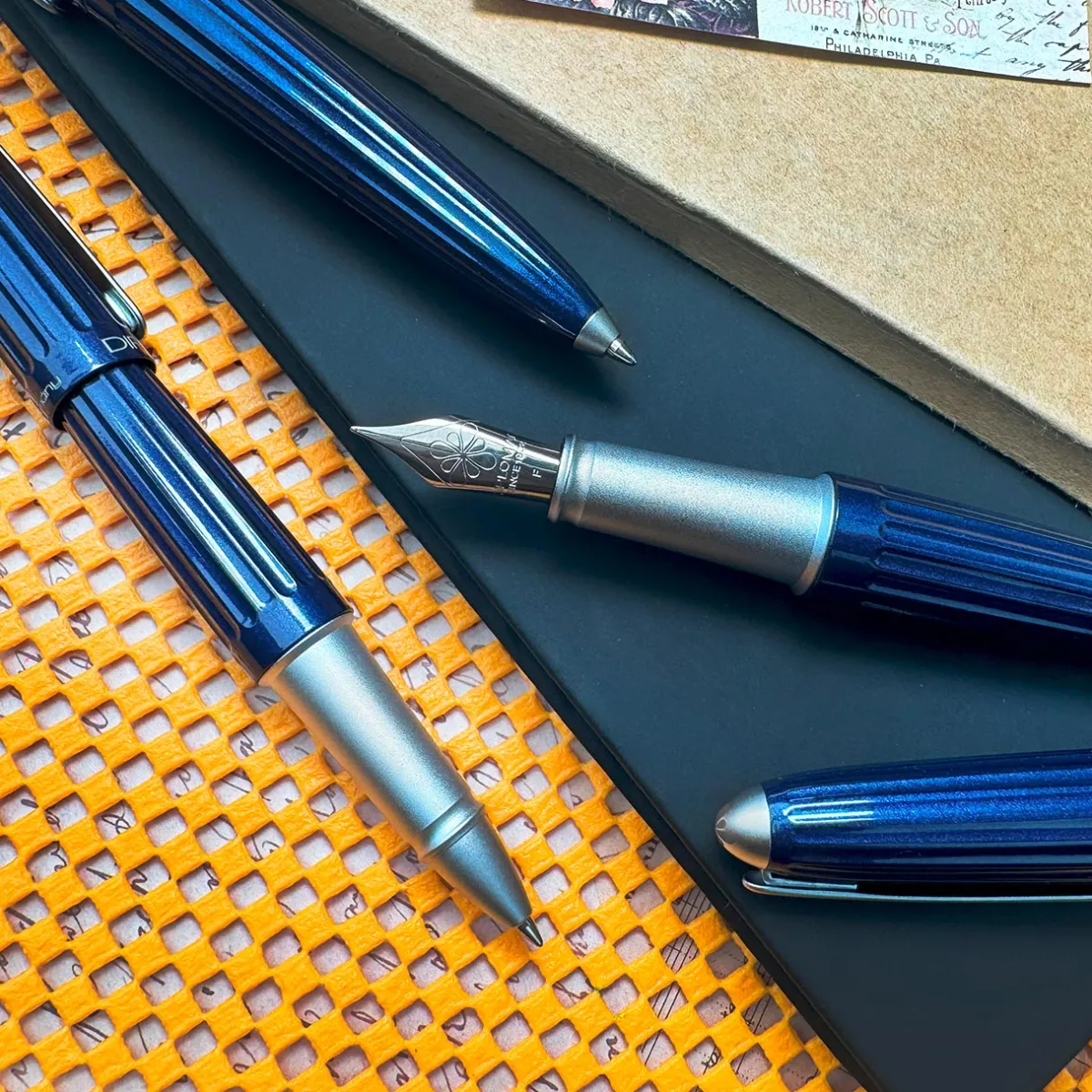 Levenger Ballpoint Pens|Rollerball Pens*Diplomat Aero Midnight Blue Pen
