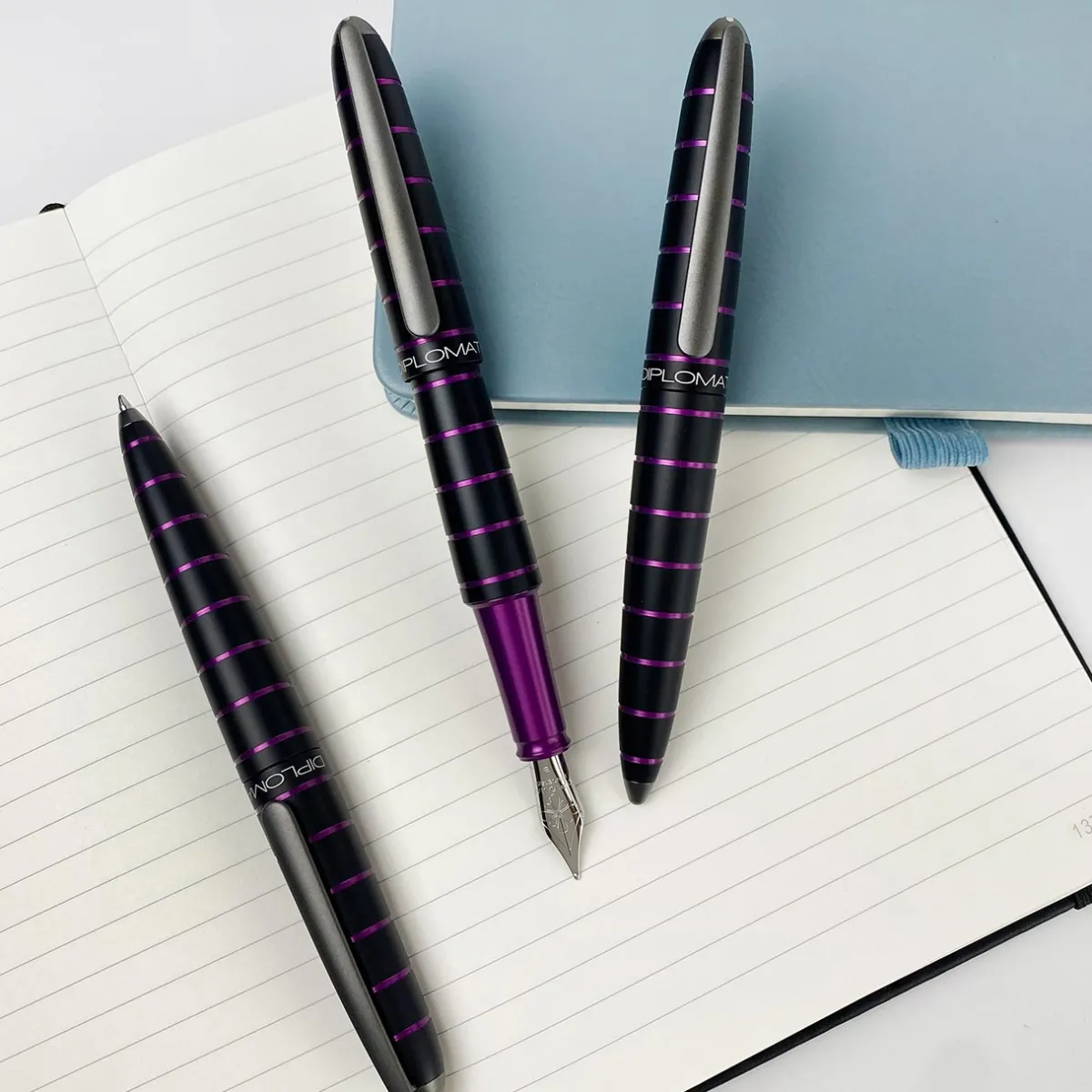 Levenger Fountain Pens|Diplomat*Diplomat Elox Ring Fountain Pen