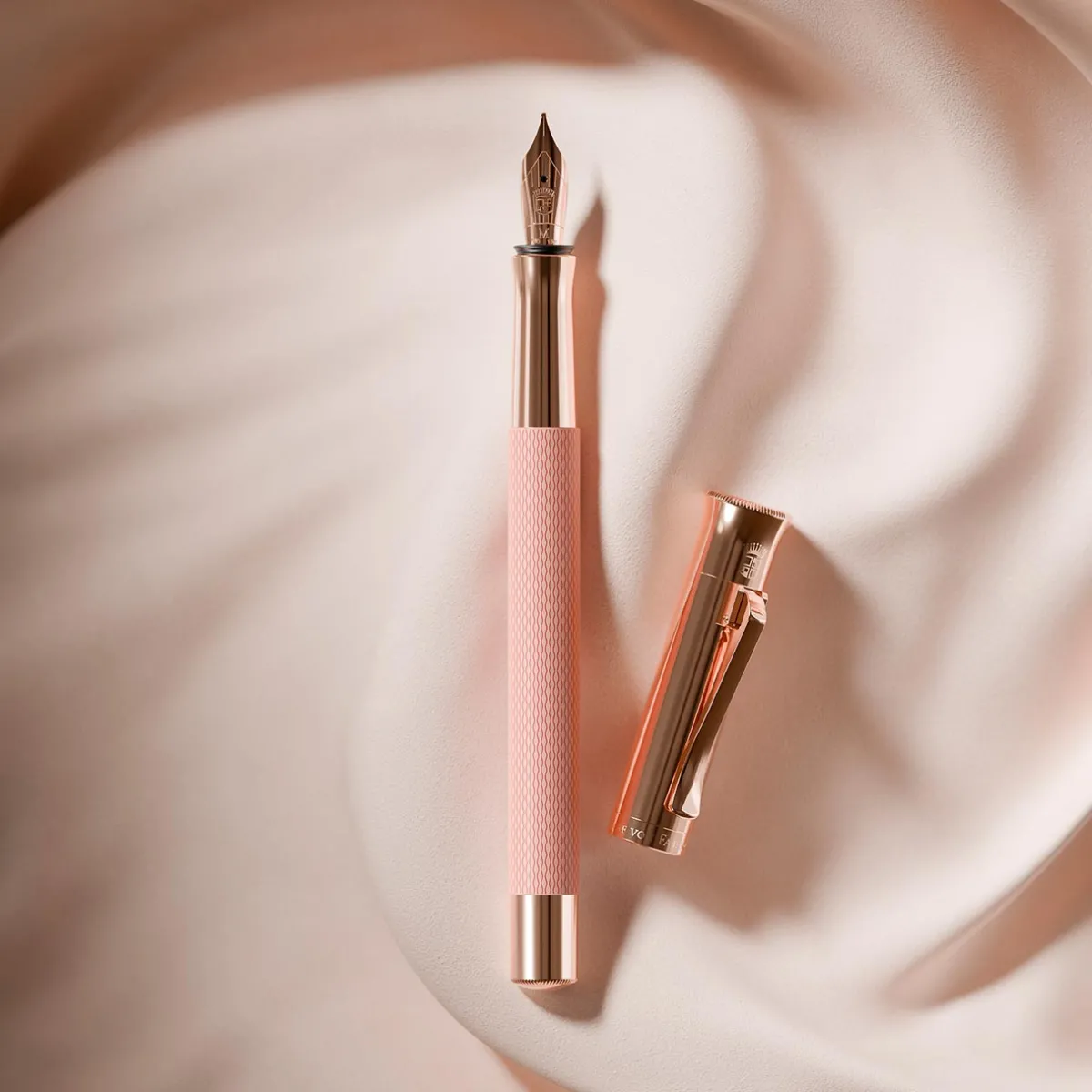Levenger Fountain Pens|Faber-Castell*Faber-Castell Guilloche Rose Fountain Pen