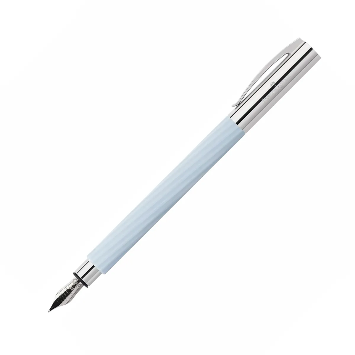 Levenger Fountain Pens|Faber-Castell*Faber-Castell Italic Blue Ice Fountain Pen