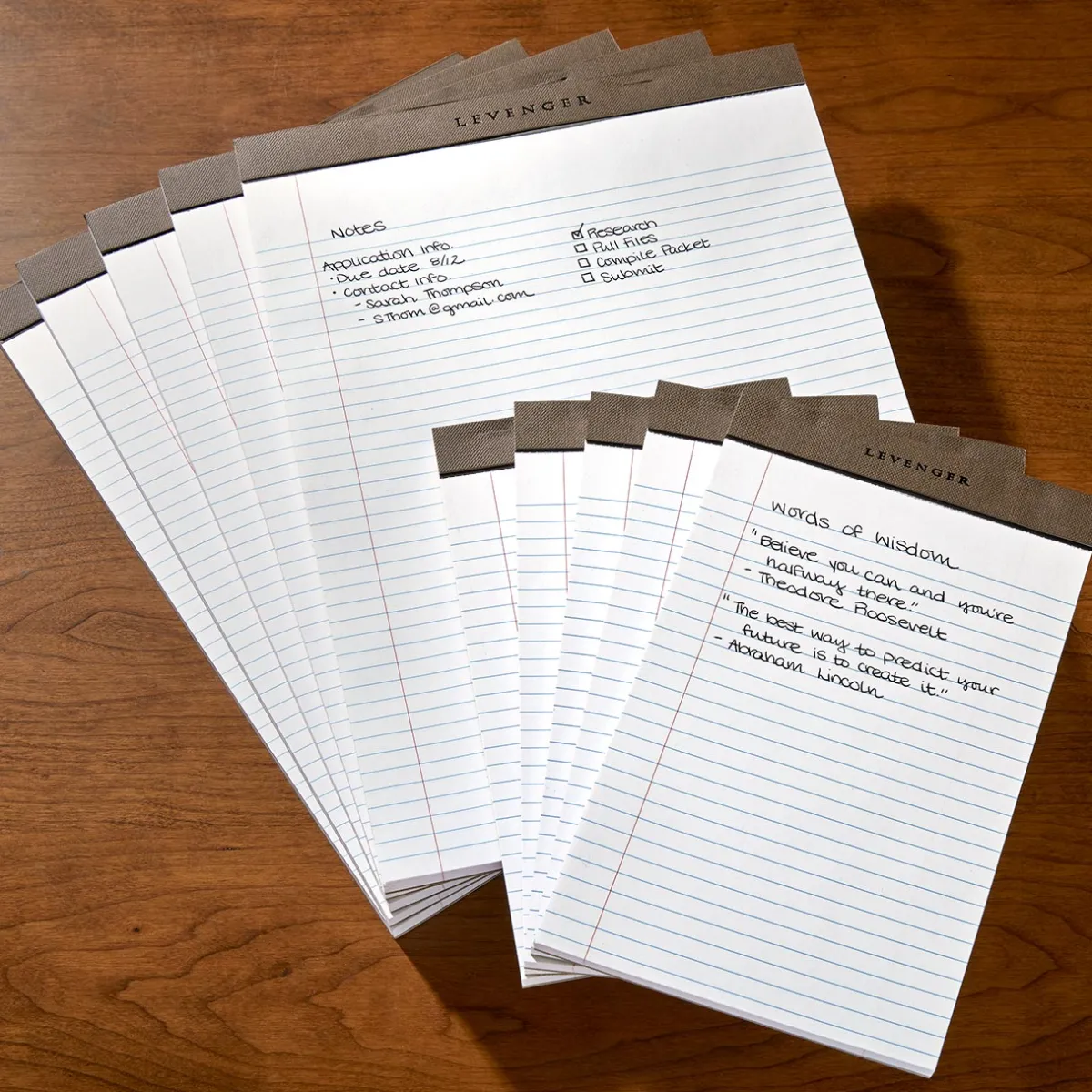 Levenger Freeleaf & Notepads*Freeleaf Heritage Ruled Pads (set of 5)