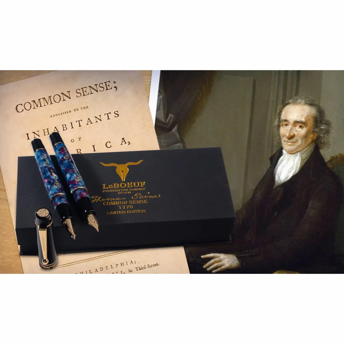 Levenger Fountain Pens|Leboeuf*LeBoeuf Thomas Paine Fountain Pen