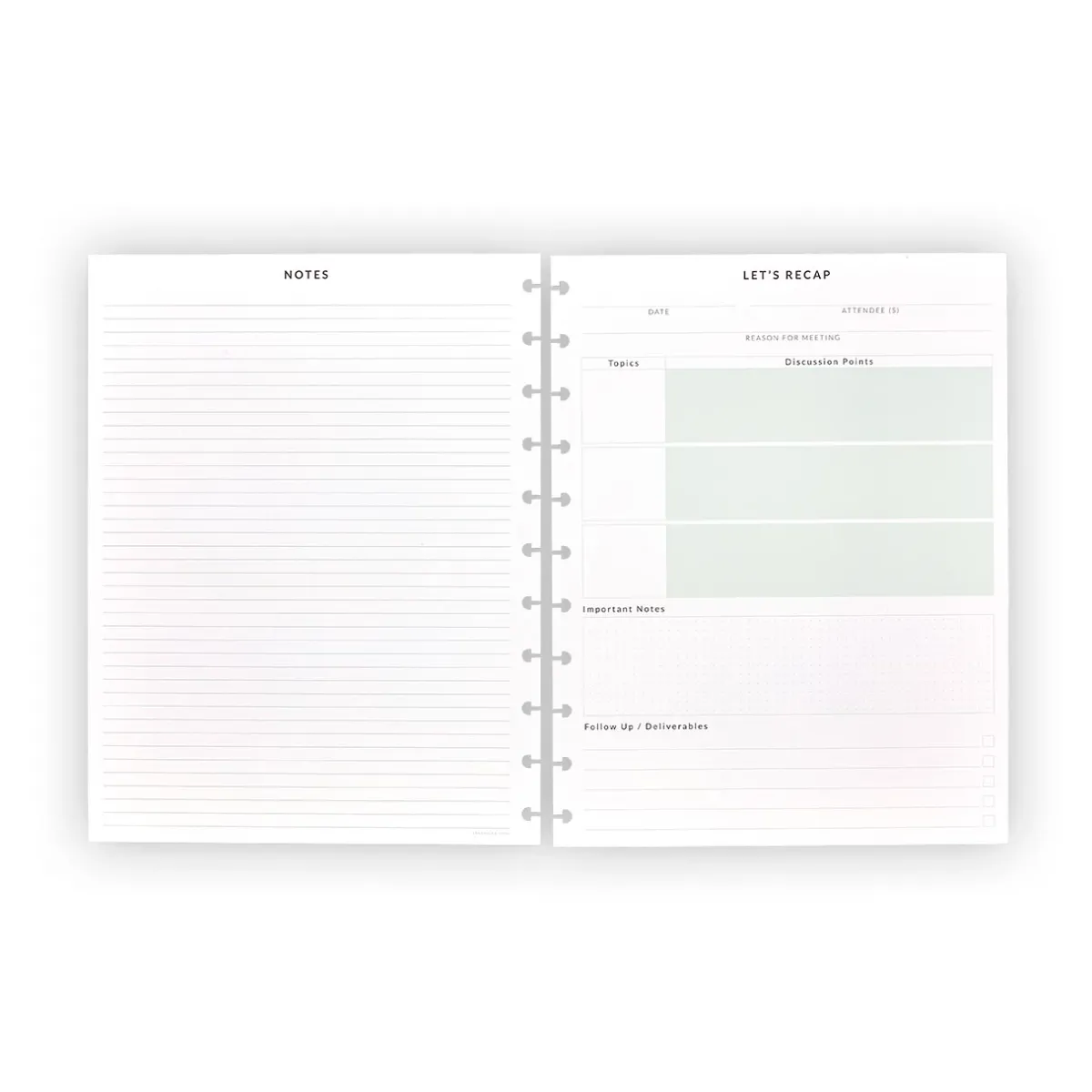 Levenger Letter Refills*Let's Recap Refill (set of 50)