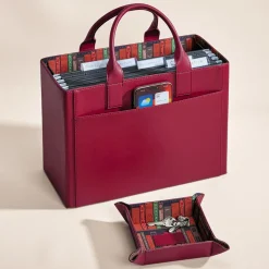 Levenger Filing & Folders|Filing & Folders*LevTex Library Portable File Tote