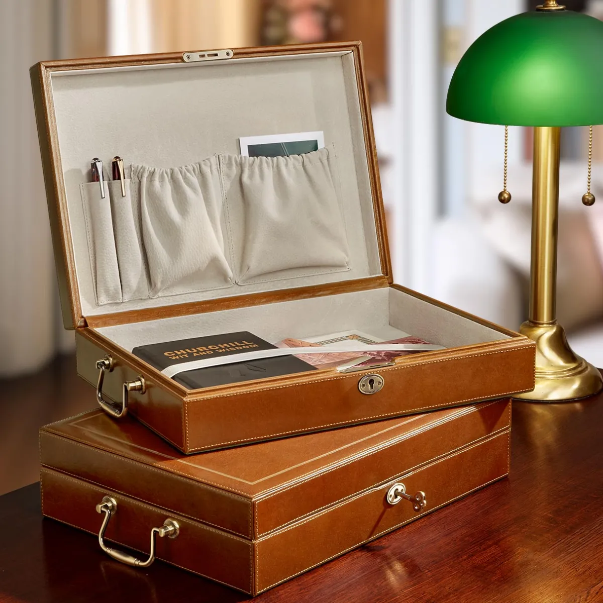 Levenger Workspace Organizers|Business Gifts*Minister’s Dispatch Correspondence Box