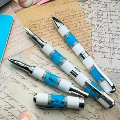 Levenger Fountain Pens|Monteverde*Monteverde Regatta Sport Santorini Fountain Pen