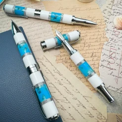 Levenger Fountain Pens|Monteverde*Monteverde Regatta Sport Santorini Fountain Pen
