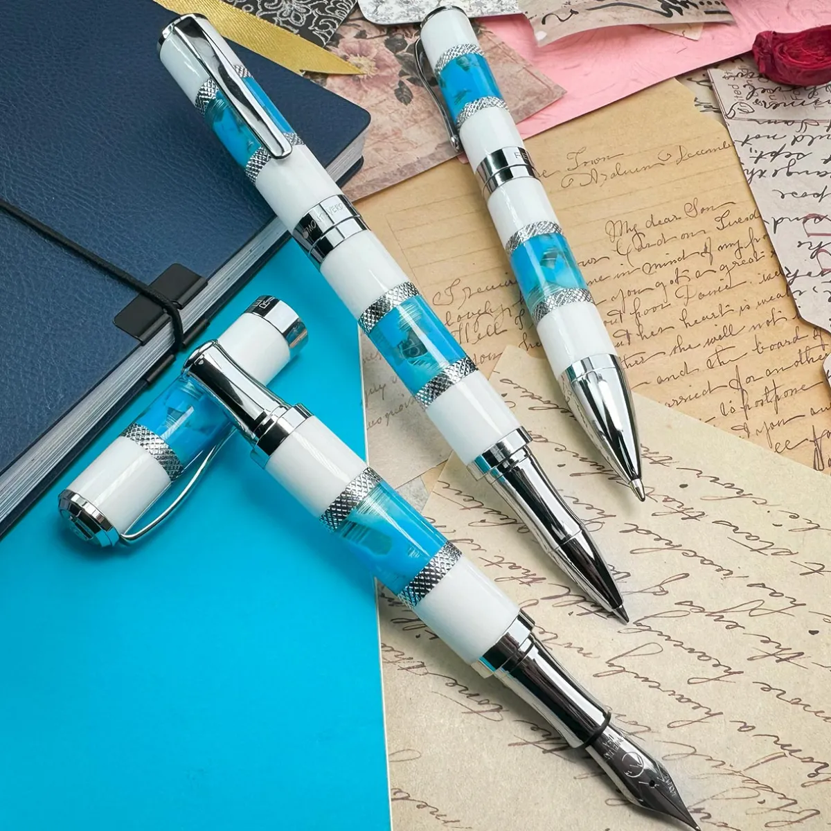Levenger Ballpoint Pens|Rollerball Pens*Monteverde Regatta Sport Santorini Pen