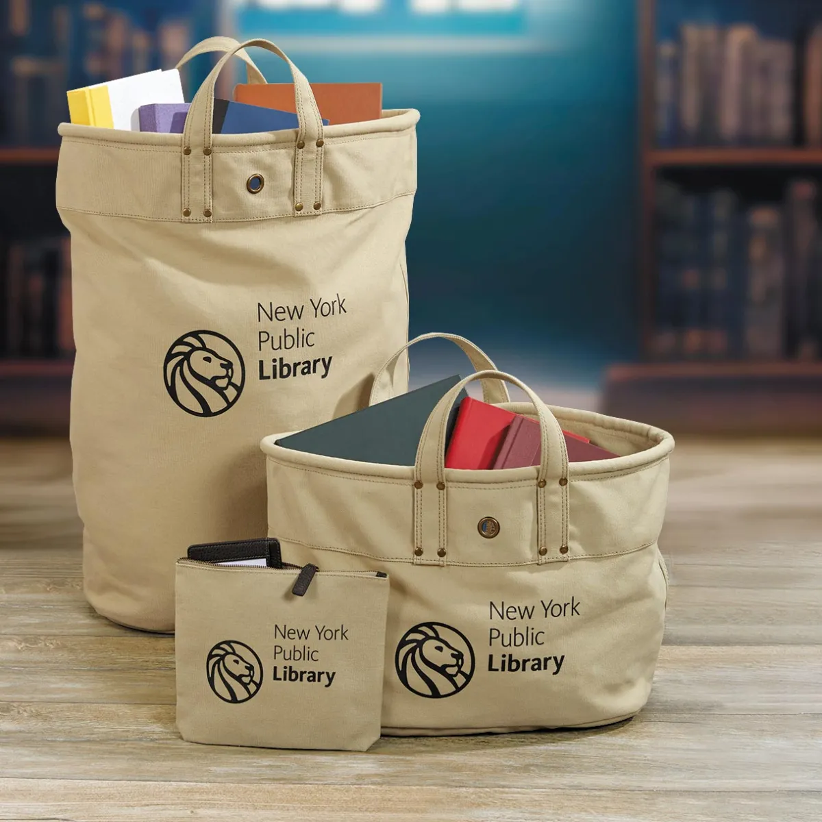 Levenger Book Bags|Handbags & Totes*New York Public Library Delivery Tote Bag