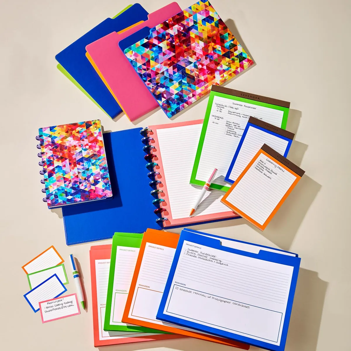 Levenger Filing & Folders|Filing & Folders*Prismatic File Smart Dossier (set of 8)