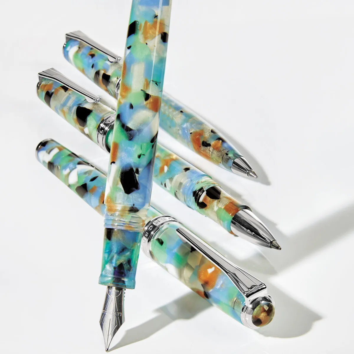 Levenger Levenger Pens|True Writers*True Writer Classic Sea Glass Fountain Pen