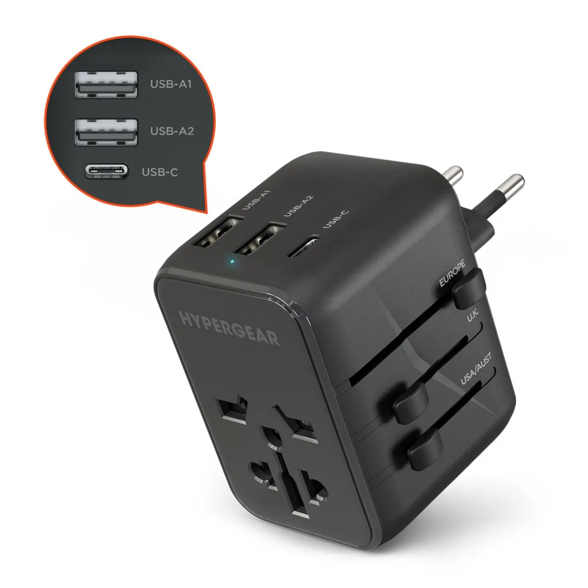 Levenger Travel Bags & Accessories*Universal Traveler Adapter with USB C